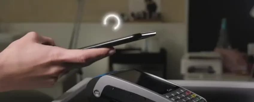 Card being tapped on a point-of-sale terminal